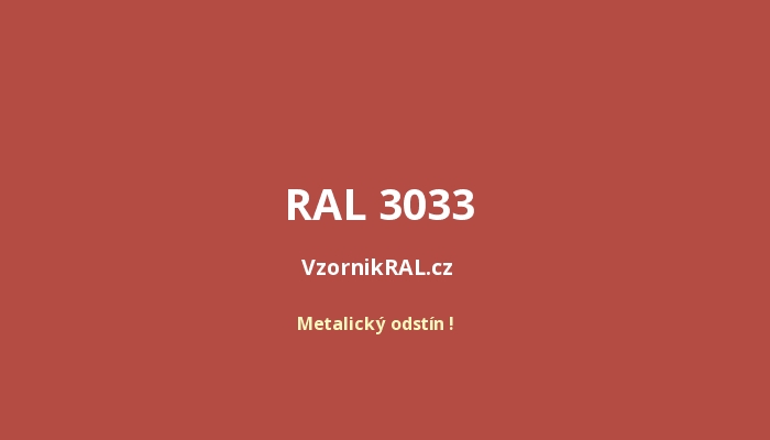 RAL 3033