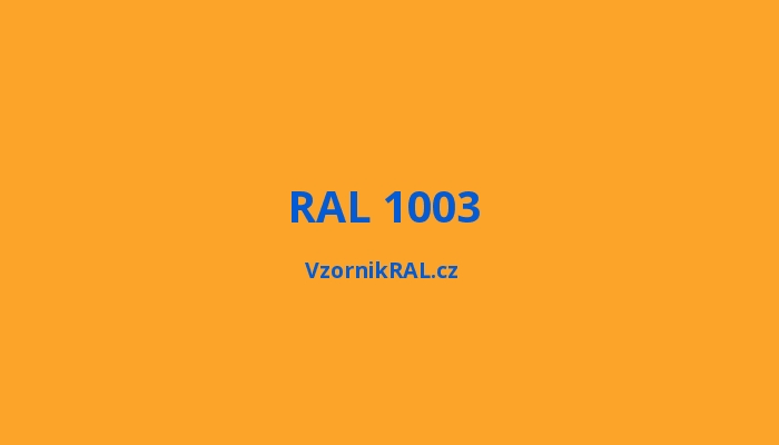 RAL 1003