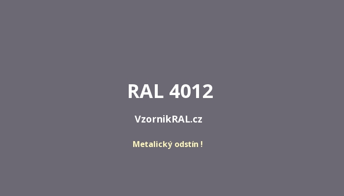 RAL 4012