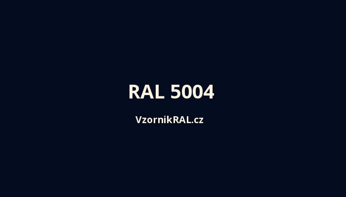 RAL 5004