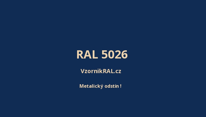 RAL 5026