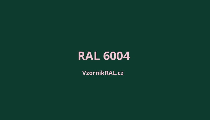 RAL 6004