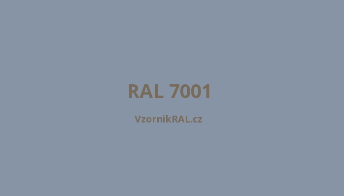 RAL 7001 - Stříbrošedá | Vzorník RAL