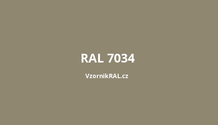 RAL 7034